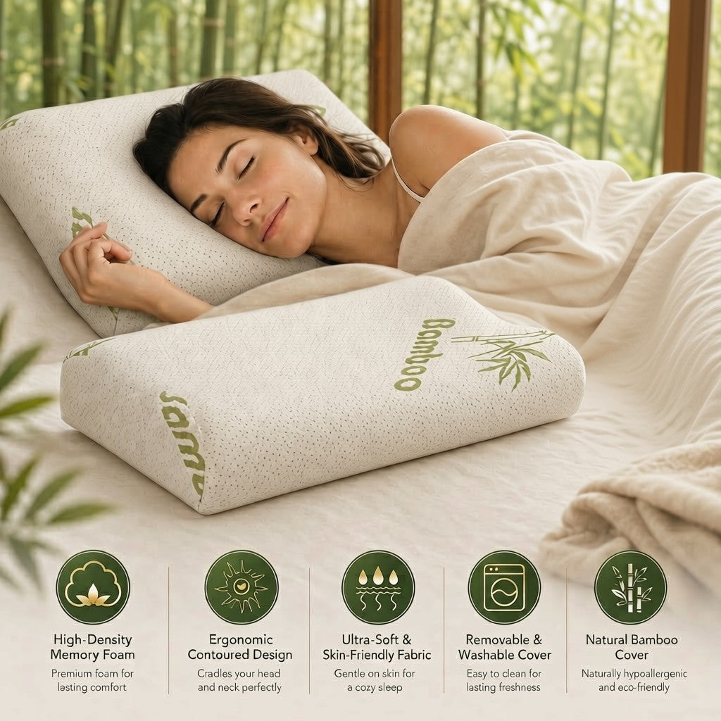 Bamboo Memory Foam Pillow