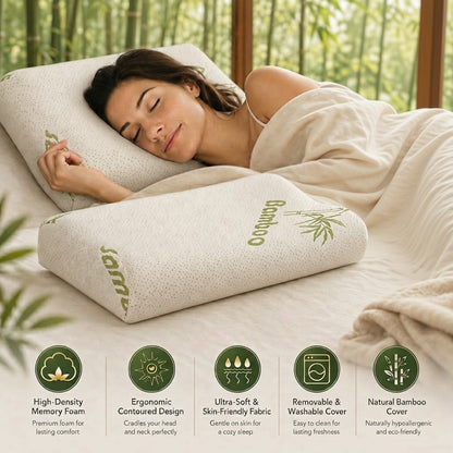 Bamboo Memory Foam Pillow